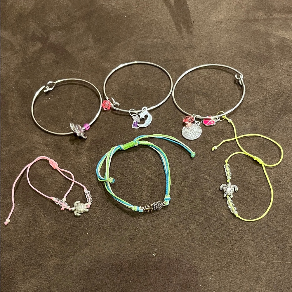 Colorful Kids Charm Bracelet Set